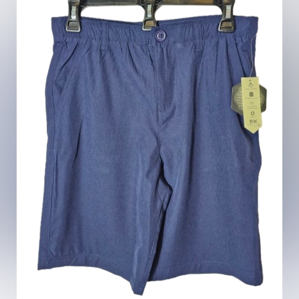 Rorie Whelan Golf Blue Shorts Boys XL (14) NWT